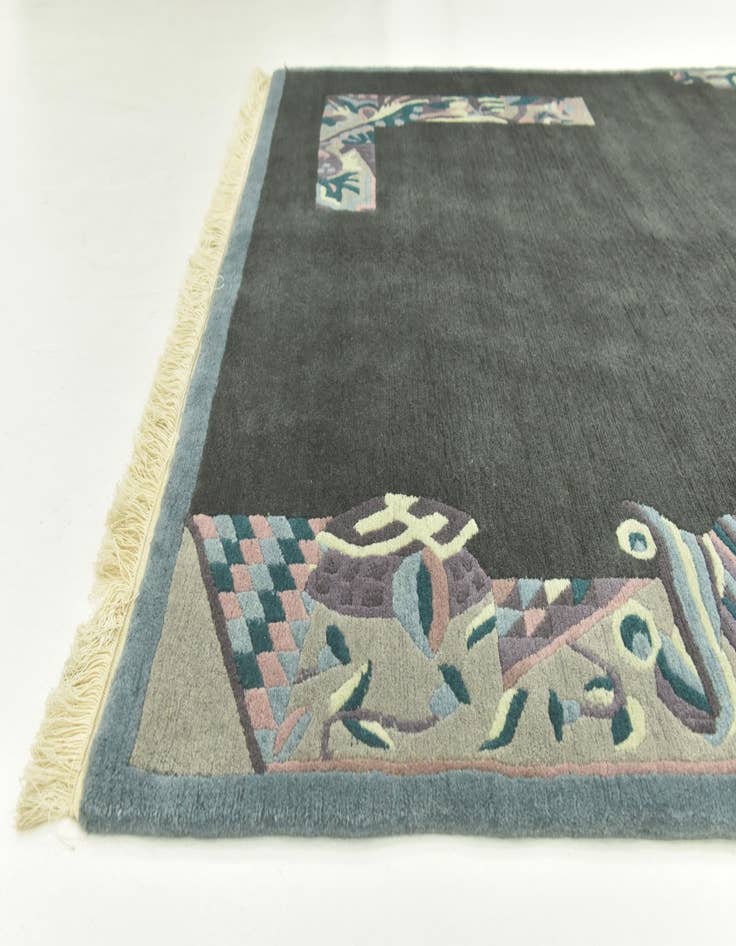 Detail image of  5' 7 x 8' 1  Hand Knotted Nepal Wool Rug