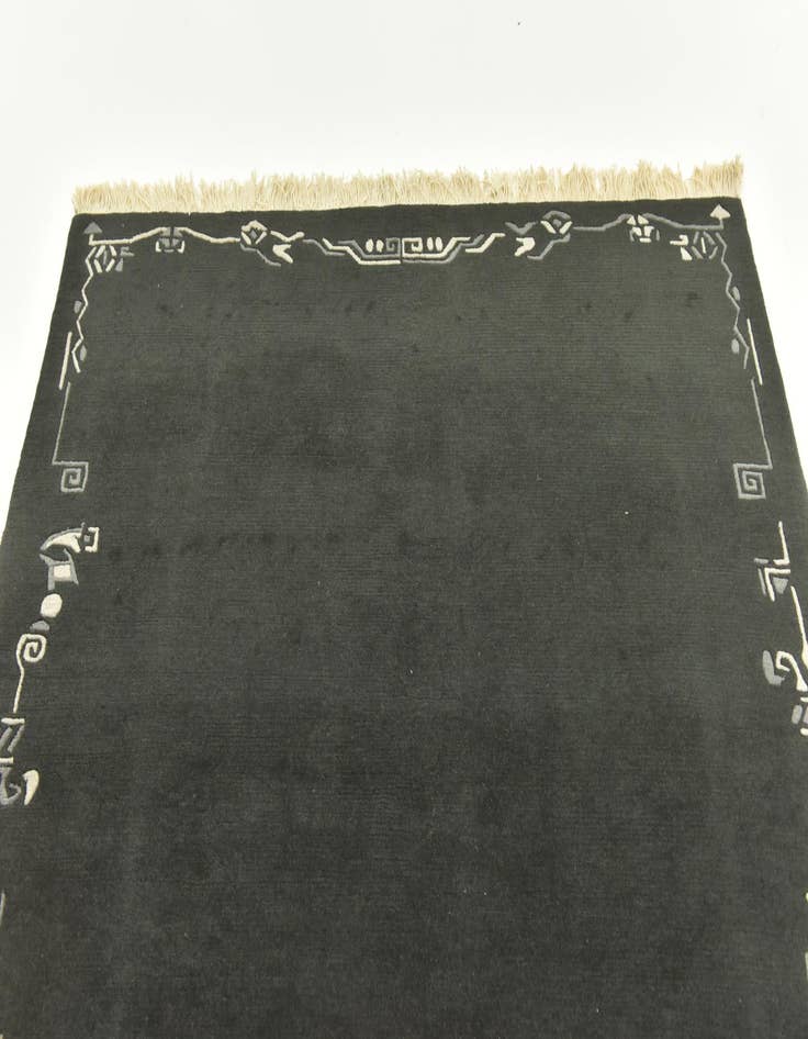 Detail image of  4' 8 x 6' 6  Hand Knotted Nepal Wool Rug