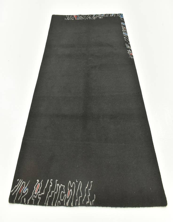 Detail image of  4' 7 x 6' 6  Hand Knotted Nepal Wool Rug