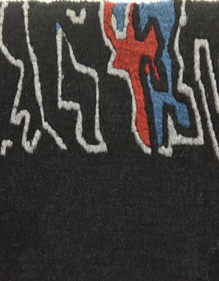 Detail image of  4' 7 x 6' 6  Hand Knotted Nepal Wool Rug