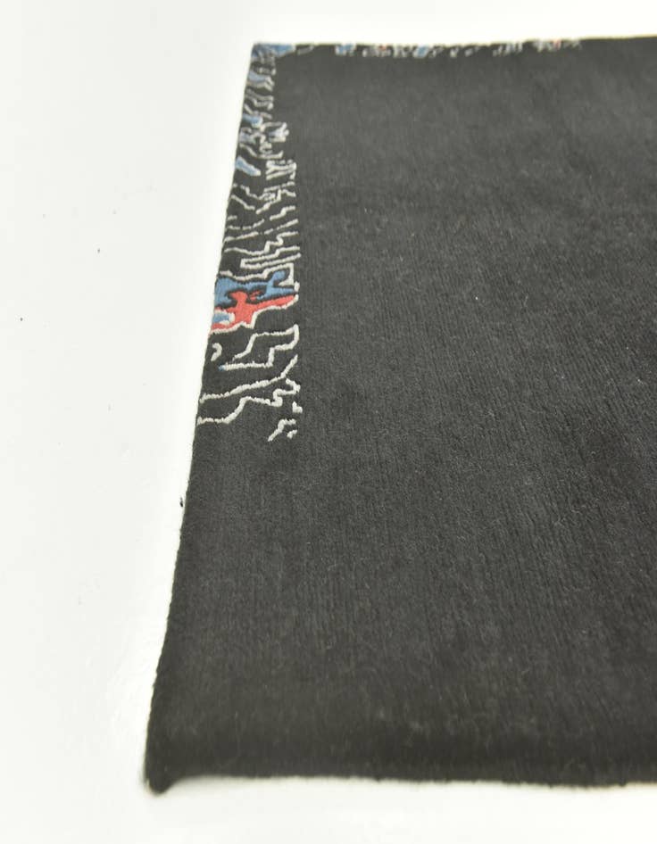 Detail image of  4' 7 x 6' 6  Hand Knotted Nepal Wool Rug