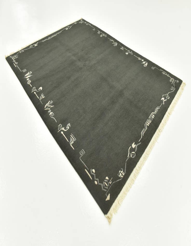 Detail image of 5' 7 x 7' 6 Hand Knotted Nepal Wool Rug