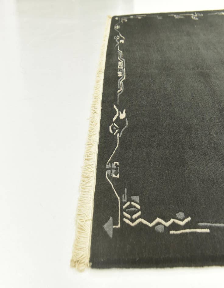 Detail image of 5' 7 x 7' 6 Hand Knotted Nepal Wool Rug