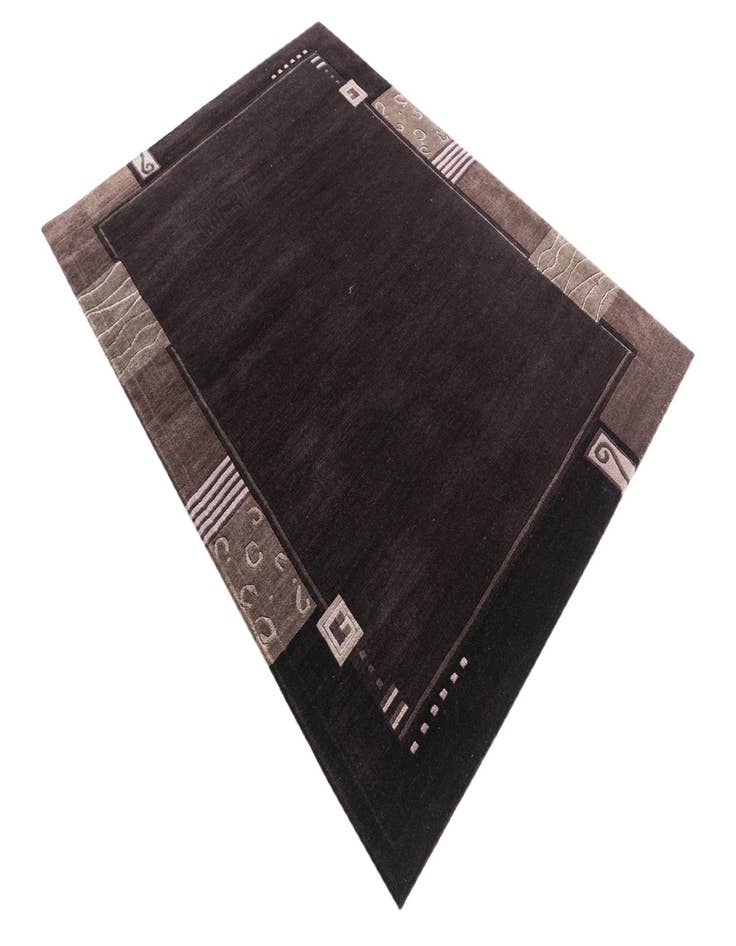 Detail image of  4' 8 x 6' 4  Hand Knotted Nepal Wool Rug