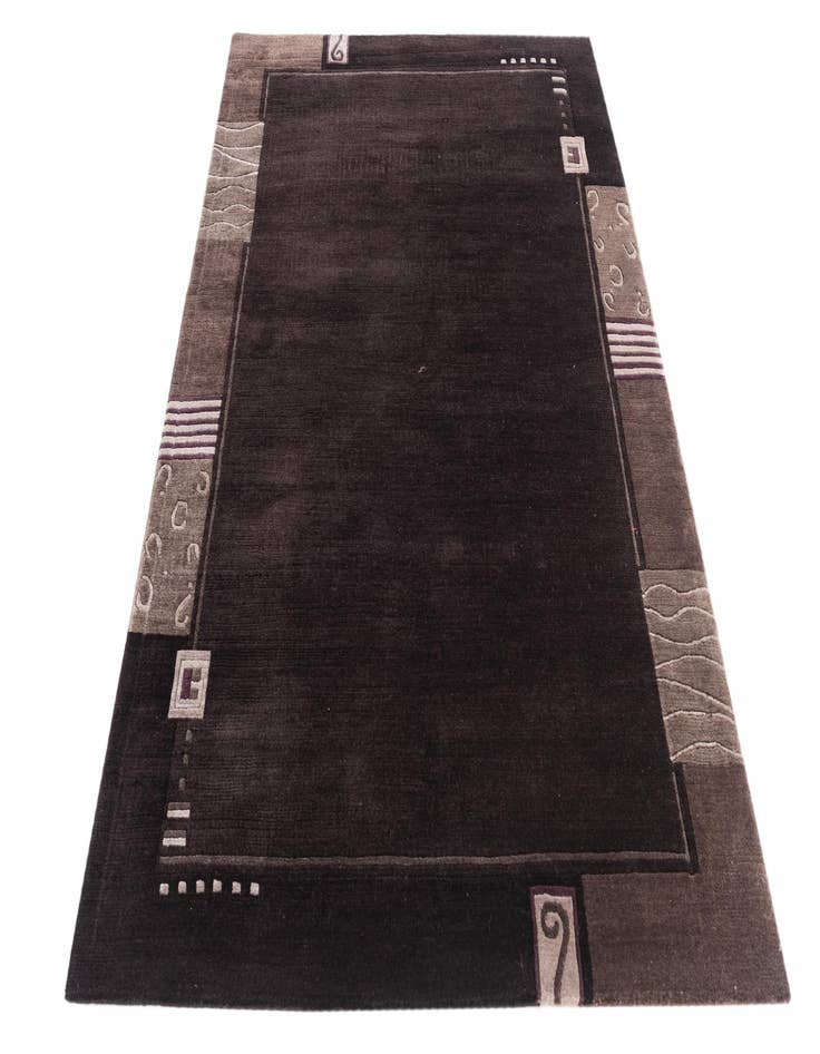 Detail image of  4' 8 x 6' 4  Hand Knotted Nepal Wool Rug