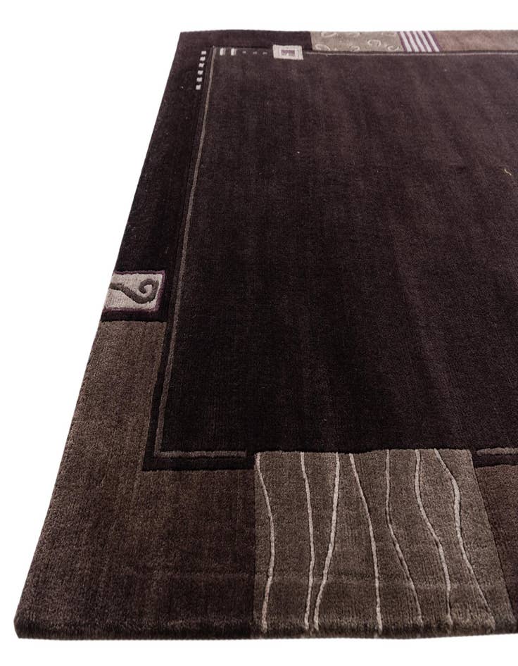 Detail image of  4' 8 x 6' 4  Hand Knotted Nepal Wool Rug