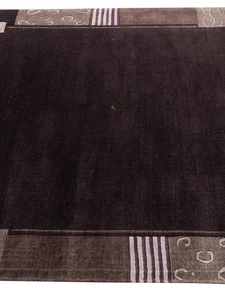 Detail image of  4' 8 x 6' 4  Hand Knotted Nepal Wool Rug