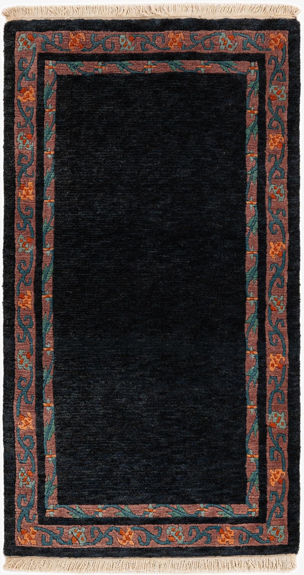  2' 7 x 4' 8  Hand Knotted Nepal Wool Rug