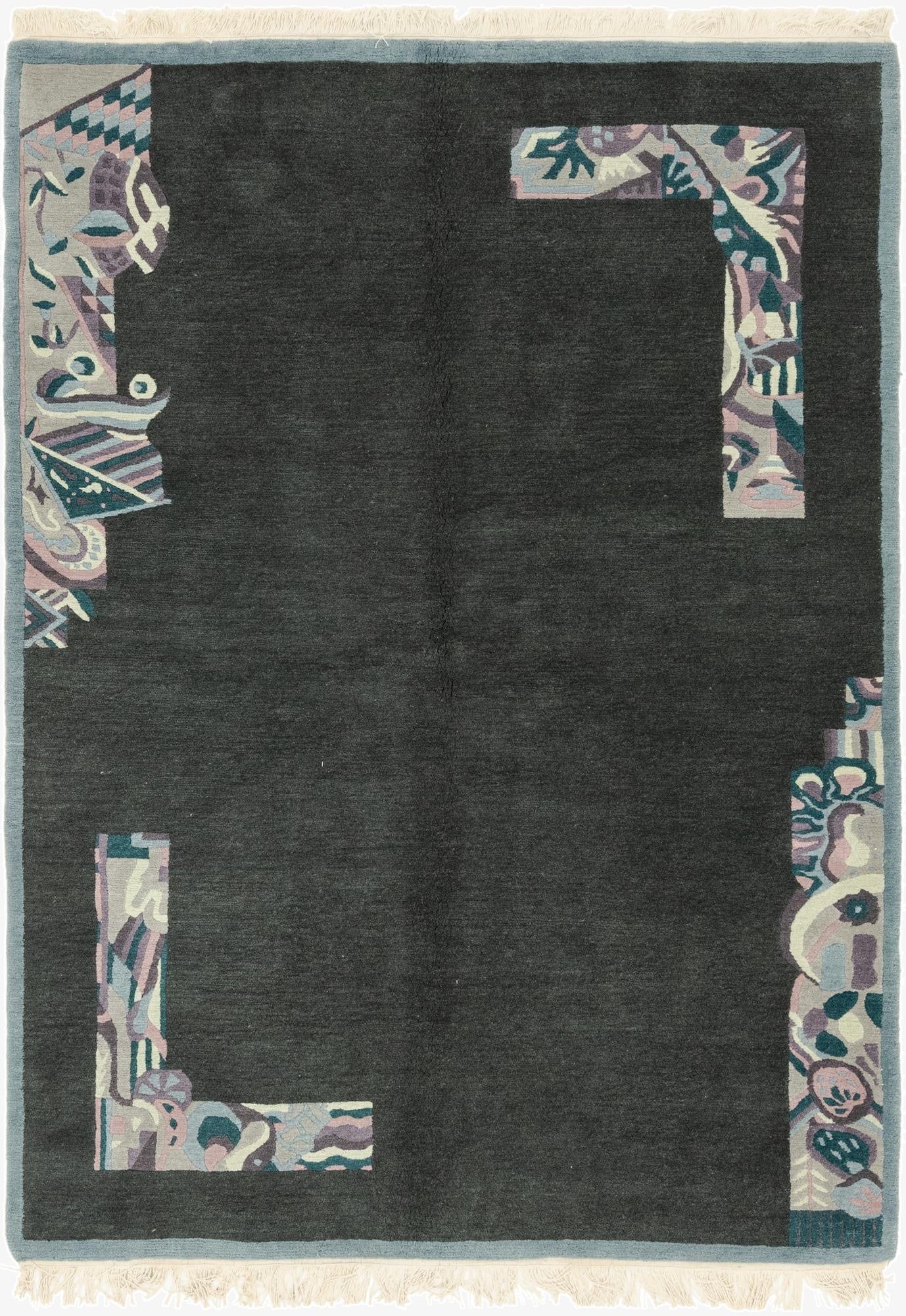  5' 7 x 8' 1  Hand Knotted Nepal Wool Rug