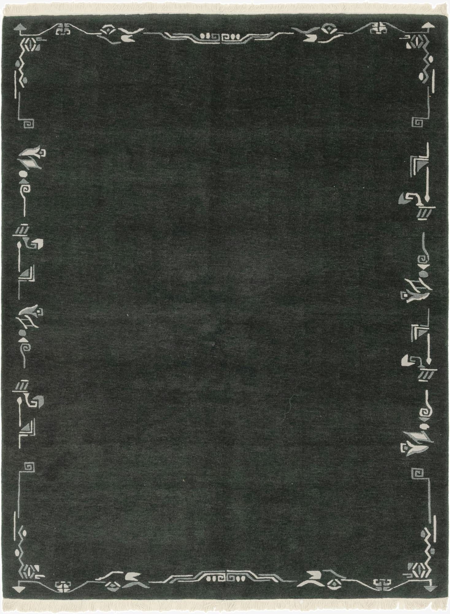  5' 7 x 7' 6  Hand Knotted Nepal Wool Rug