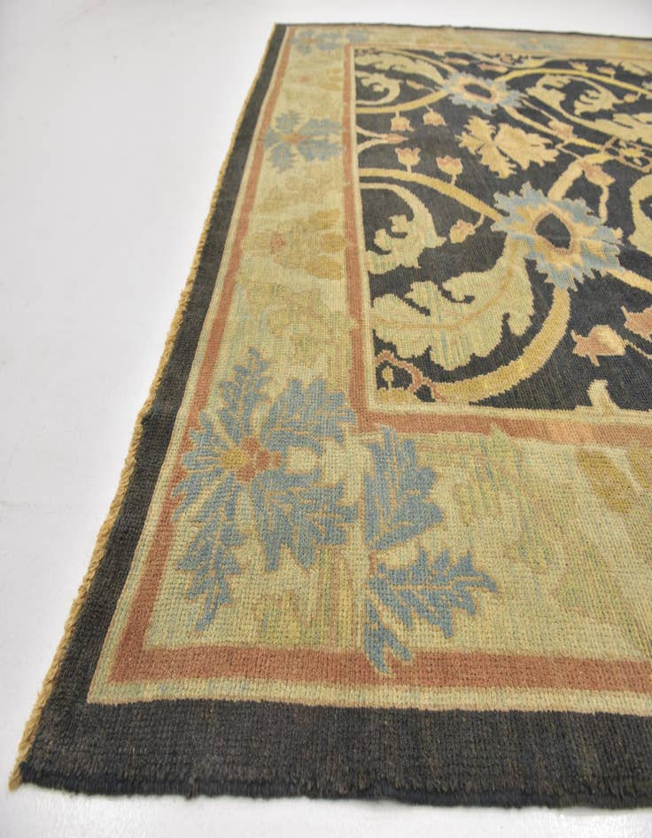 Detail image of  10' 2 x 13' 3  Hand Knotted Oushak Wool Rug