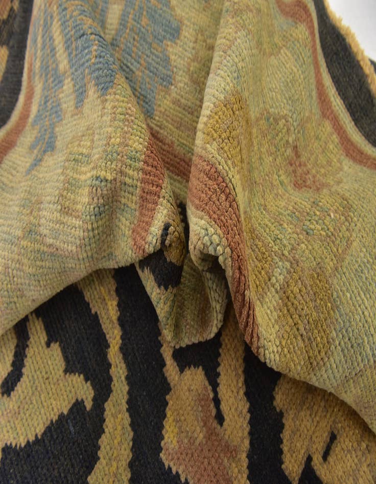 Detail image of  10' 2 x 13' 3  Hand Knotted Oushak Wool Rug