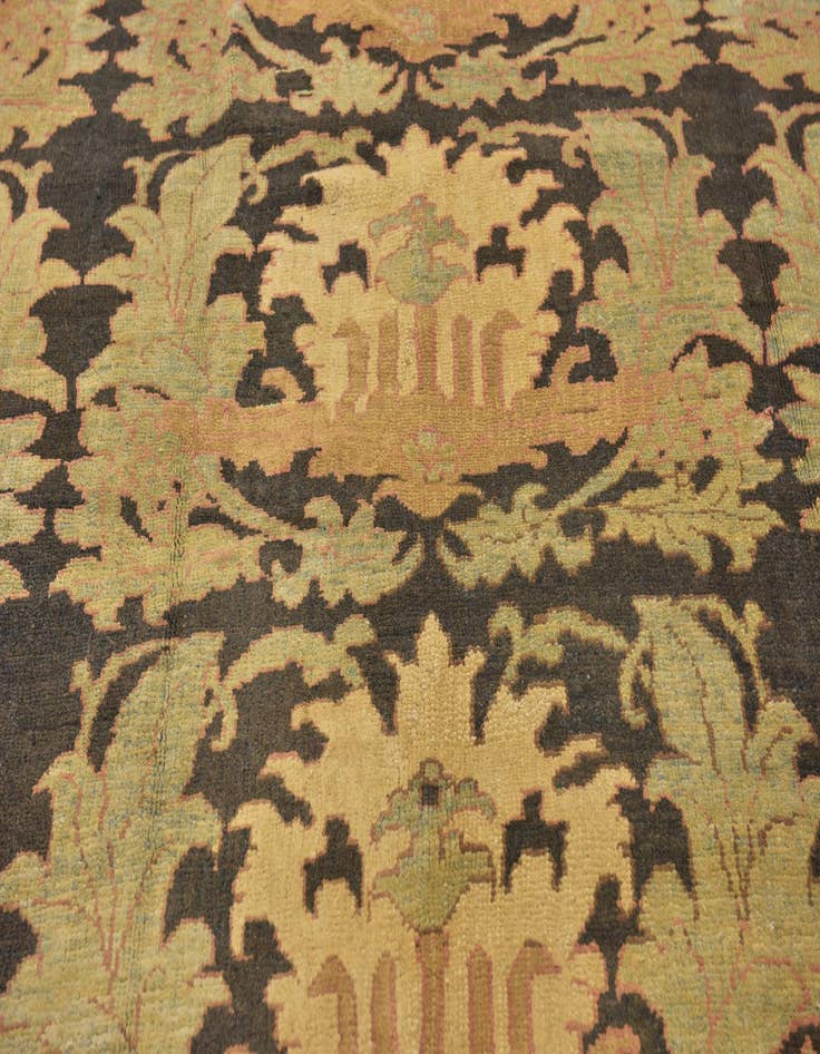 Detail image of 8' 5 x 11' 8 Hand Knotted Oushak Wool Rug