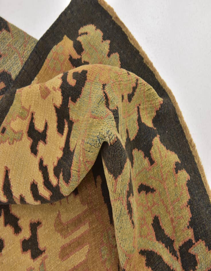 Detail image of 8' 5 x 11' 8 Hand Knotted Oushak Wool Rug