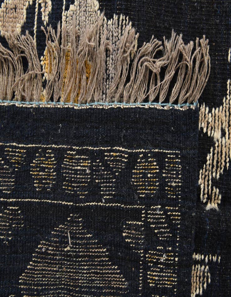 Detail image of  9' x 12' 6  Hand Knotted Oushak Wool Rug