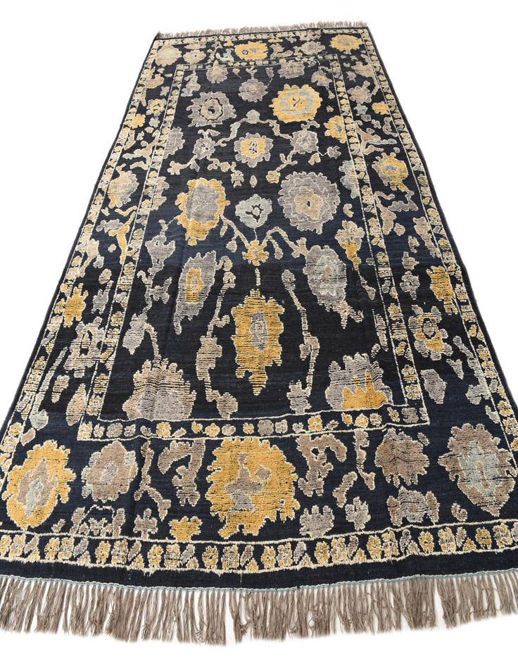 Detail image of  9' x 12' 6  Hand Knotted Oushak Wool Rug