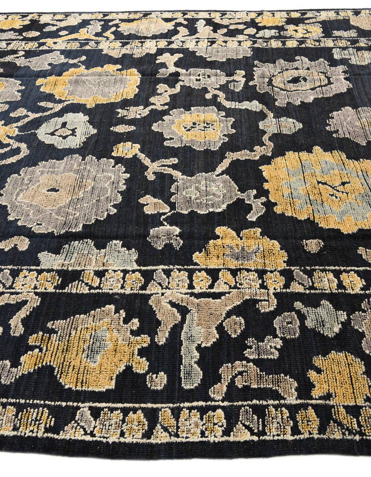 Detail image of  9' x 12' 6  Hand Knotted Oushak Wool Rug