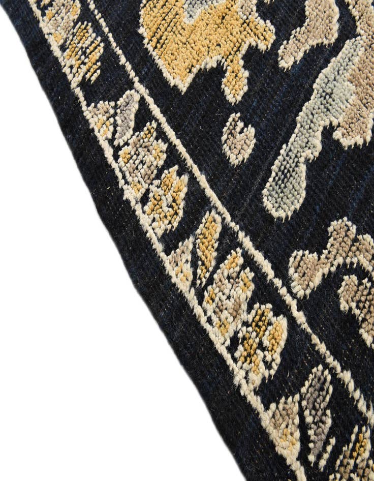 Detail image of  9' x 12' 6  Hand Knotted Oushak Wool Rug