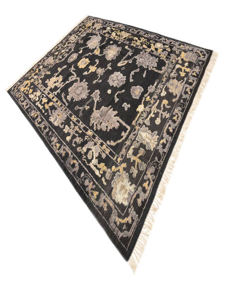 Detail image of  9' 2 x 12' 3  Hand Knotted Oushak Wool Rug