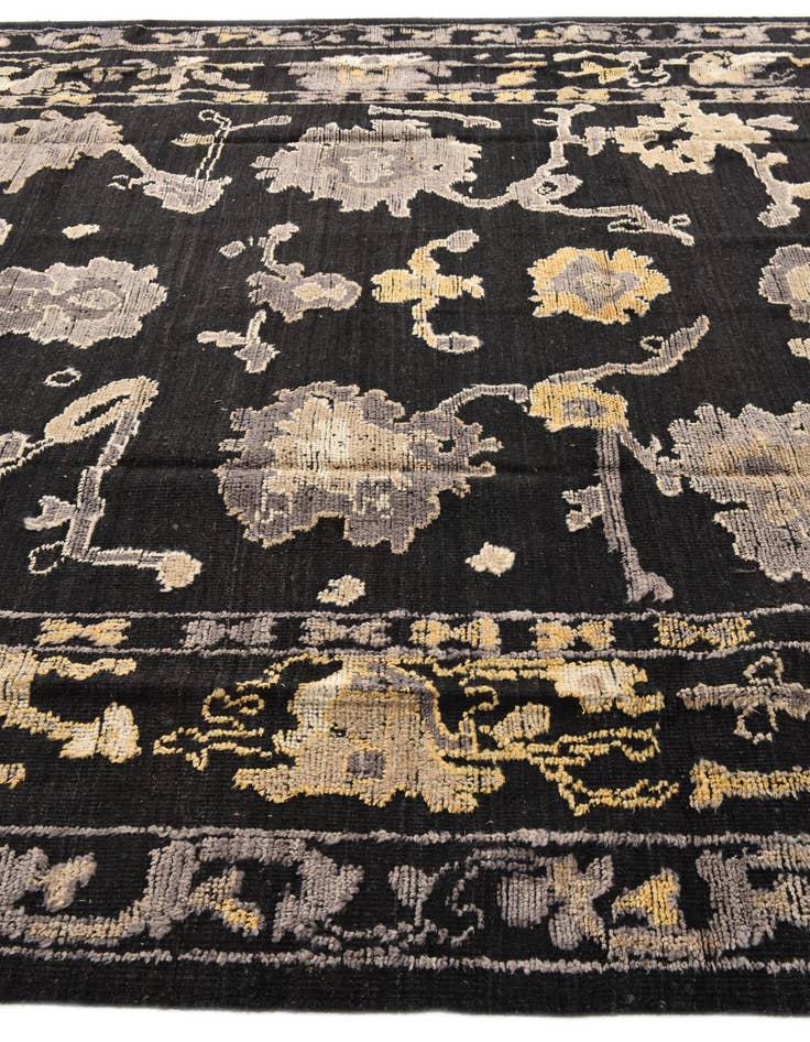 Detail image of  9' 2 x 12' 3  Hand Knotted Oushak Wool Rug
