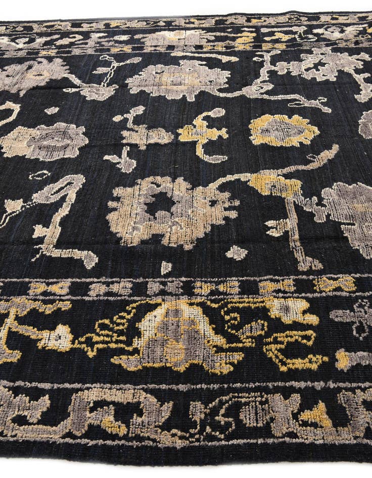 Detail image of  9' 5 x 12' 6  Hand Knotted Oushak Wool Rug
