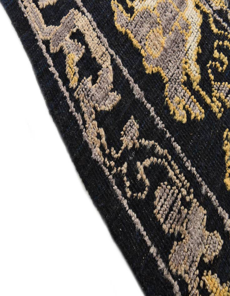 Detail image of  9' 5 x 12' 6  Hand Knotted Oushak Wool Rug