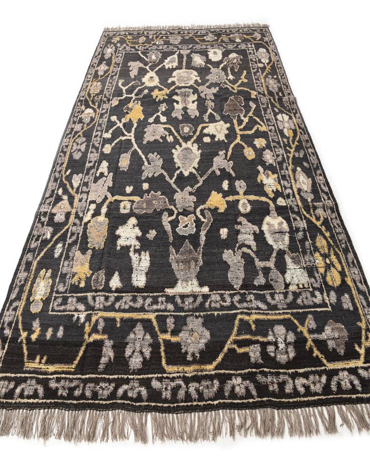 Detail image of  9' 2 x 12'  Hand Knotted Oushak Wool Rug