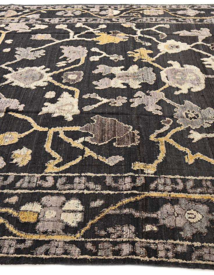 Detail image of  9' 2 x 12'  Hand Knotted Oushak Wool Rug