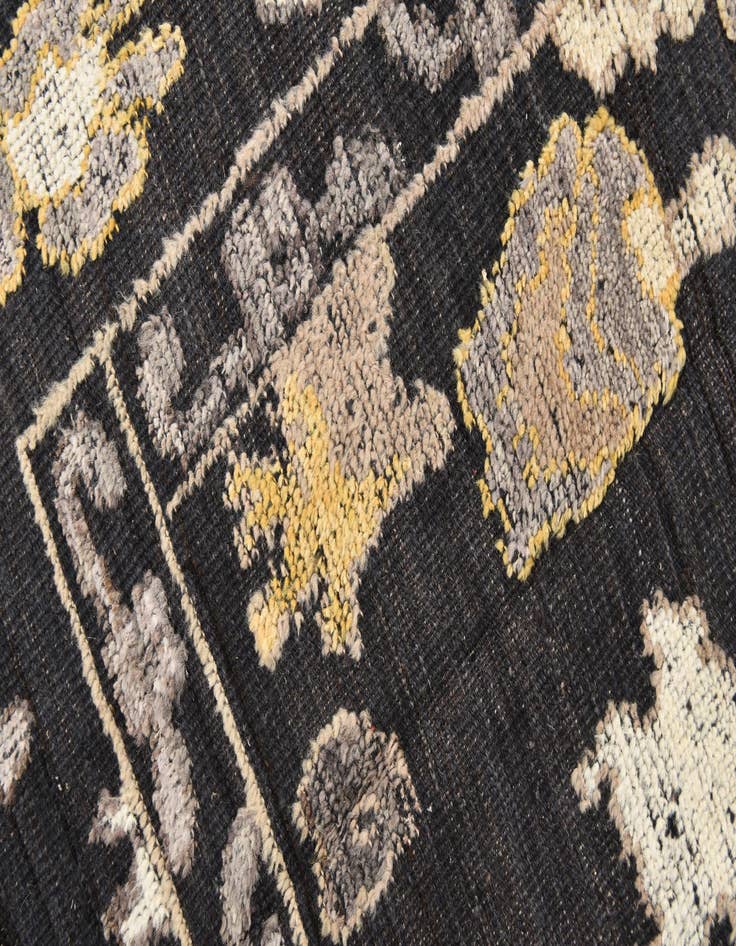 Detail image of  9' 2 x 12'  Hand Knotted Oushak Wool Rug