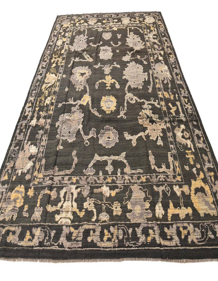 Detail image of  9' 4 x 12' 3  Hand Knotted Oushak Wool Rug