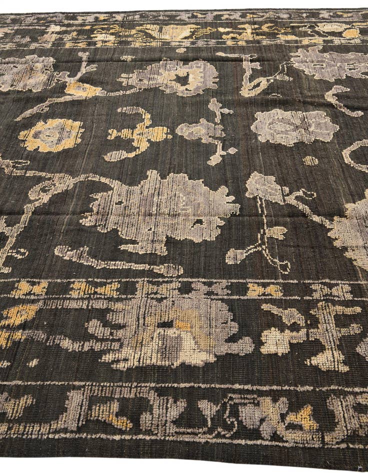 Detail image of  9' 4 x 12' 3  Hand Knotted Oushak Wool Rug