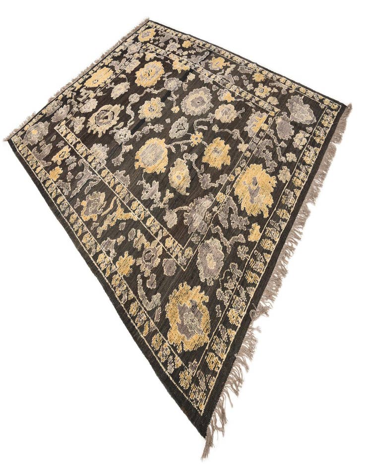 Detail image of  8' 2 x 10' 4  Hand Knotted Oushak Wool Rug