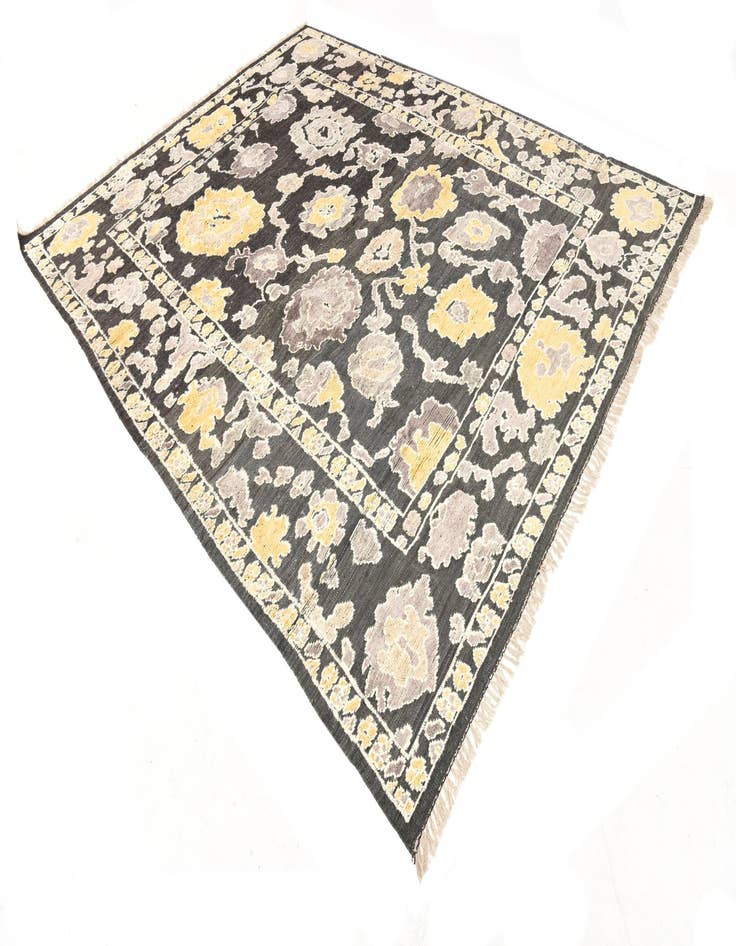 Detail image of  9' x 11' 9  Hand Knotted Oushak Wool Rug