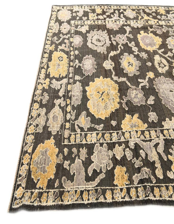 Detail image of  9' 3 x 12'  Hand Knotted Oushak Wool Rug