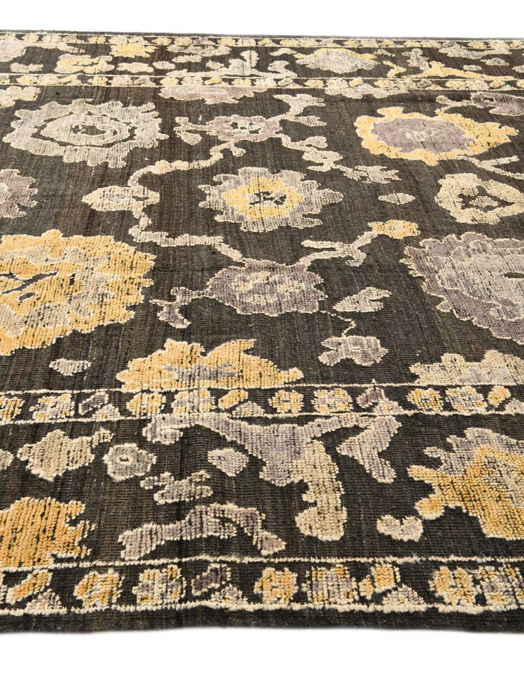 Detail image of  9' 3 x 12'  Hand Knotted Oushak Wool Rug