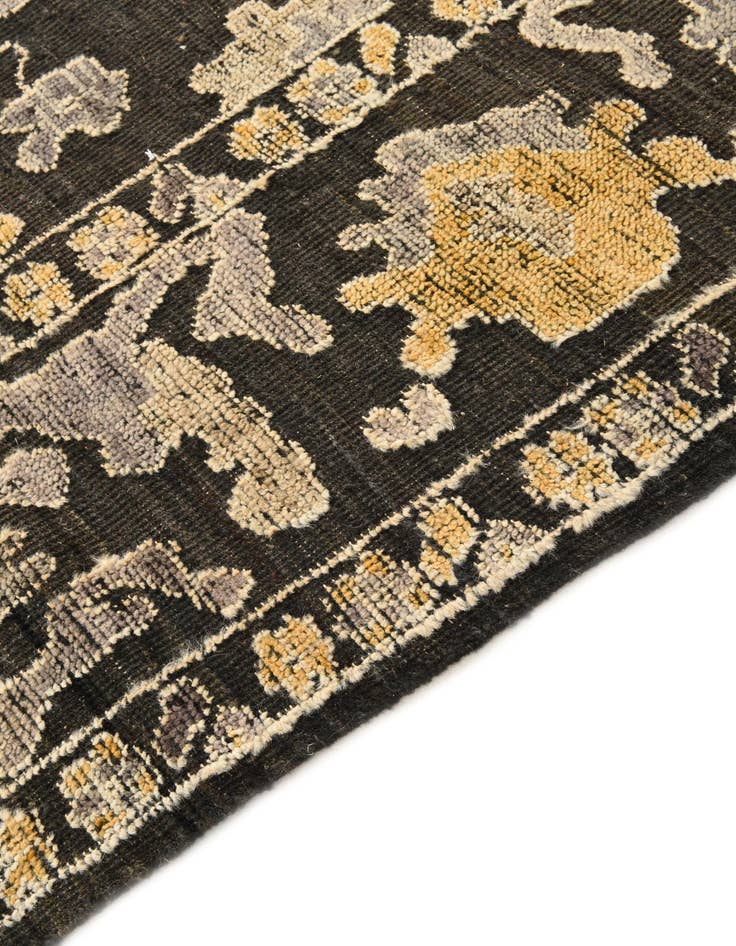 Detail image of  9' 3 x 12'  Hand Knotted Oushak Wool Rug