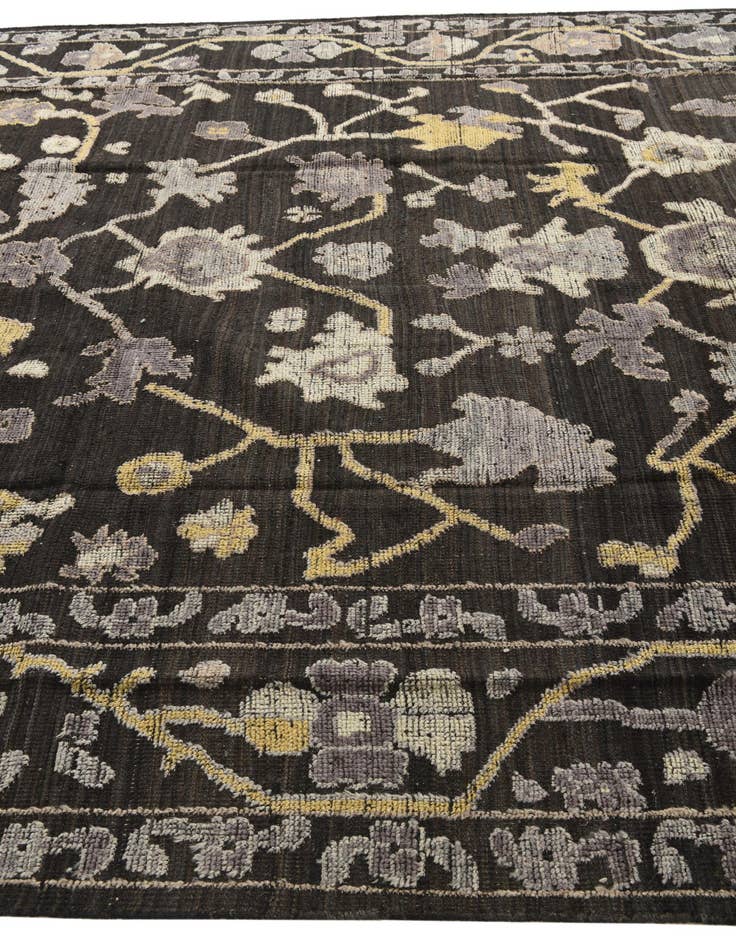 Detail image of  9' 2 x 12' 3  Hand Knotted Oushak Wool Rug