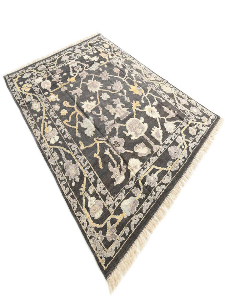 Detail image of  8' x 10' 5  Hand Knotted Oushak Wool Rug