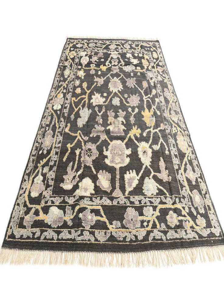 Detail image of  8' x 10' 5  Hand Knotted Oushak Wool Rug