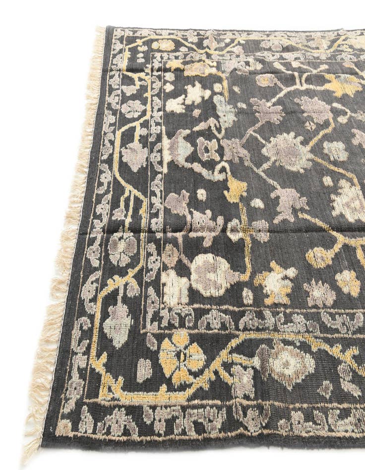 Detail image of  8' x 10' 5  Hand Knotted Oushak Wool Rug