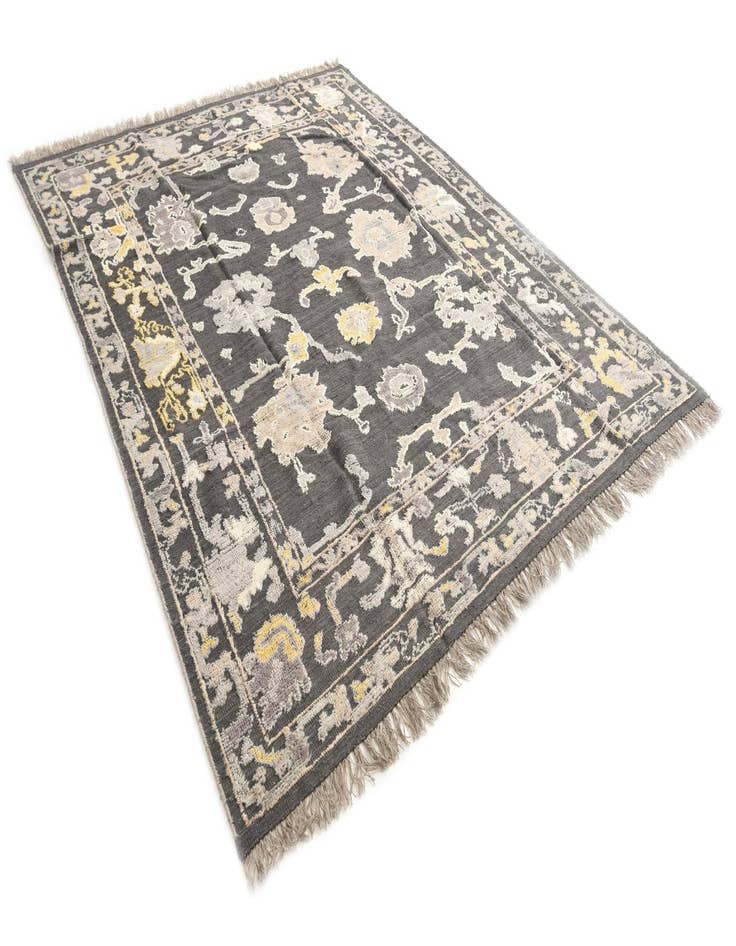 Detail image of  8' x 10' 3  Hand Knotted Oushak Wool Rug