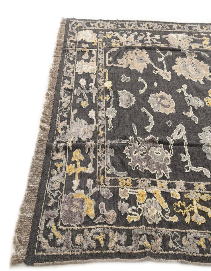 Detail image of  8' x 10' 3  Hand Knotted Oushak Wool Rug