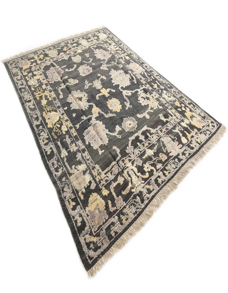 Detail image of  8' x 10' 2  Hand Knotted Oushak Wool Rug