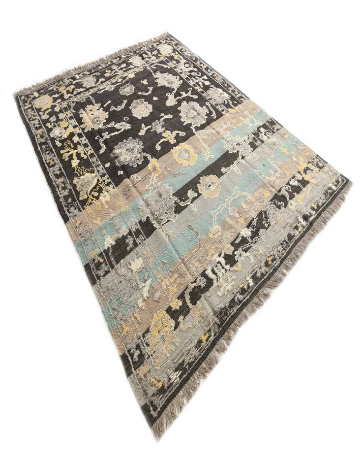 Detail image of  8' 4 x 10' 1  Hand Knotted Oushak Wool Rug