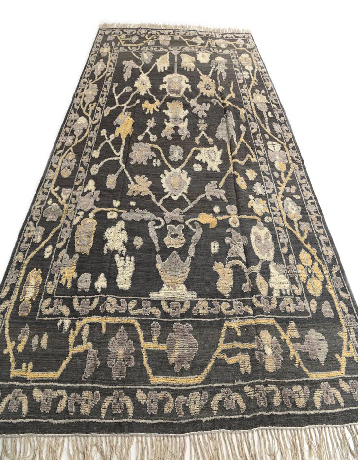 Detail image of  9' 3 x 12' 8  Hand Knotted Oushak Wool Rug