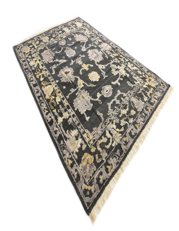 Detail image of  8' 10 x 12' 4  Hand Knotted Oushak Wool Rug