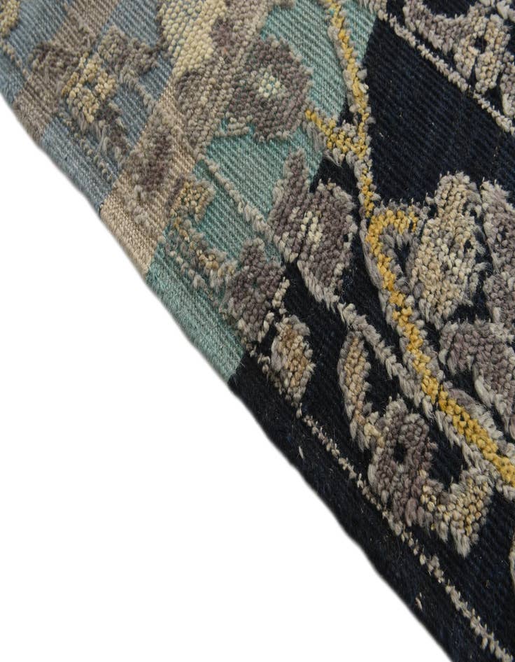 Detail image of  8' 1 x 10'  Hand Knotted Oushak Wool Rug