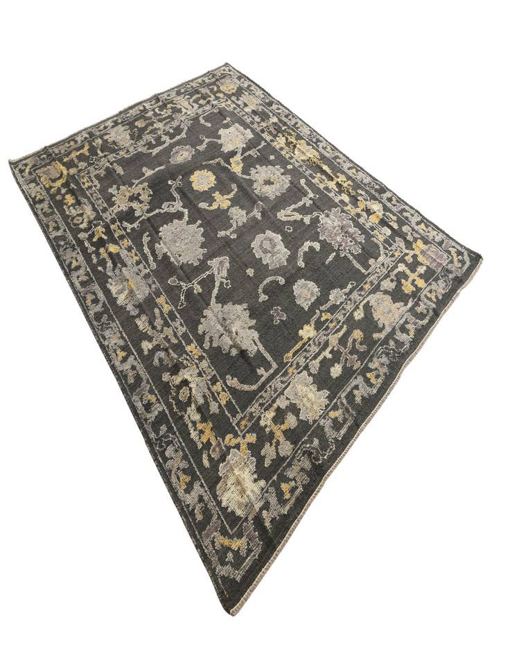 Detail image of  8' x 10'  Hand Knotted Oushak Wool Rug