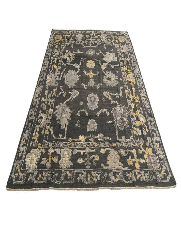 Detail image of  8' x 10'  Hand Knotted Oushak Wool Rug