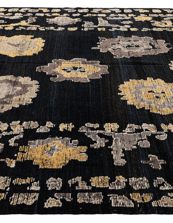 Detail image of  10' 3 x 14'  Hand Knotted Oushak Wool Rug